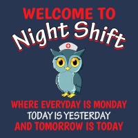 Night Shift Nurse Owls Funny Nursing Rn Lpn Cna Women T Shirt Men Denim Jacket | Artistshot