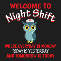 Night Shift Nurse Owls Funny Nursing Rn Lpn Cna Women T Shirt Classic T-shirt | Artistshot