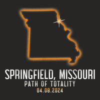 Springfield Missouri Totality 4.8.24 Total Solar Eclipse T Shirt Ladies Fitted T-shirt | Artistshot