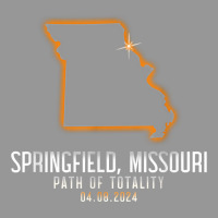 Springfield Missouri Totality 4.8.24 Total Solar Eclipse T Shirt Women's V-neck T-shirt | Artistshot