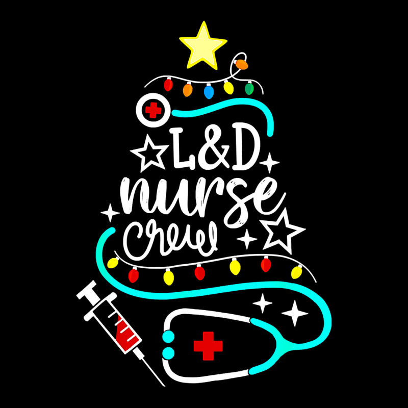 Nurse Crew Merry Christmas Labor And Delivery Nursing Xmas T Shirt Cropped Hoodie by longduong89 | Artistshot