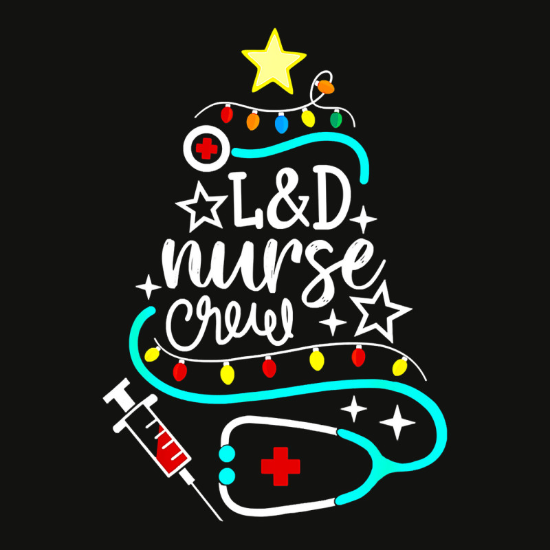 Nurse Crew Merry Christmas Labor And Delivery Nursing Xmas T Shirt Scorecard Crop Tee by longduong89 | Artistshot