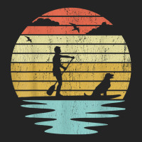 Stand Up Paddle Board Sup Dog Boarding Retro Water Sports T Shirt 3/4 Sleeve Shirt | Artistshot