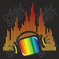 Headphones Tv Music Colorful Ladies Fitted T-shirt | Artistshot