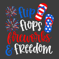 Funny Flip Flops Fireworks And Freedom 4th Of July Us Flag T Shirt Men's Polo Shirt | Artistshot