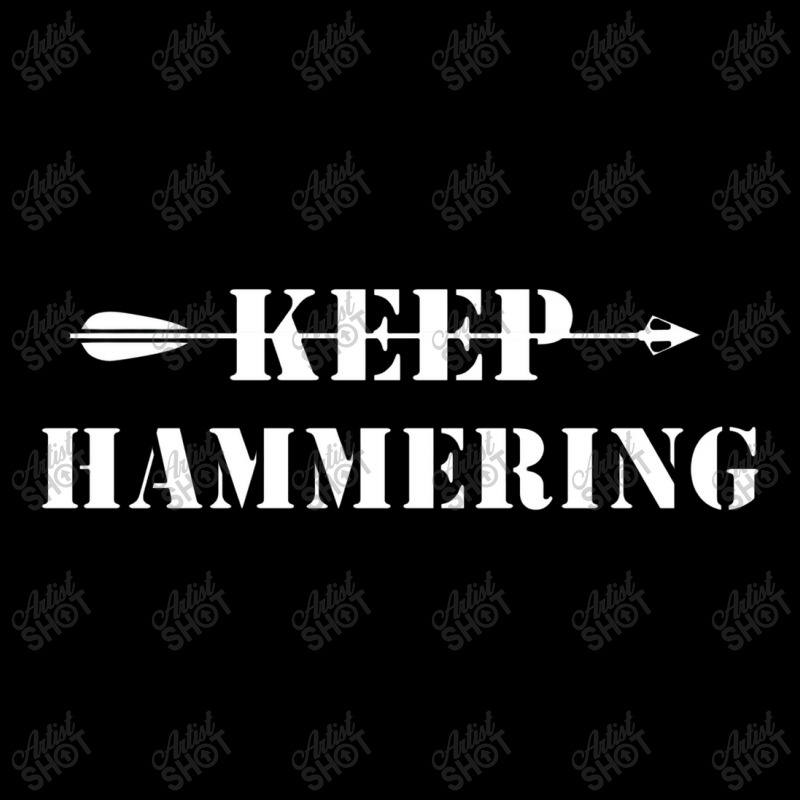 Keep Hammering Archery Motivational Zipper Hoodie | Artistshot