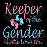 Keeper Of The Gender Auntie Gender Reveal Party Idea V-neck Tee | Artistshot