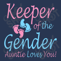 Keeper Of The Gender Auntie Gender Reveal Party Idea Men Denim Jacket | Artistshot