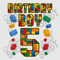 Kids 5th Birthday Master Builder 5 Years Old Block Building Boys Unisex Jogger | Artistshot