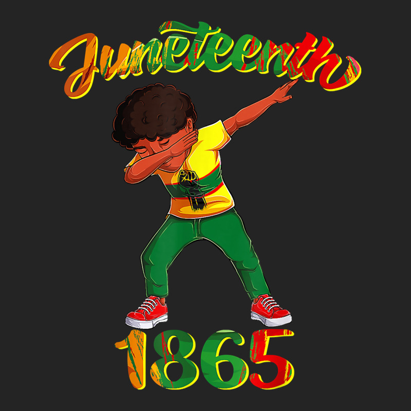 Juneteenth 1865 Dab Black Boy Brown Skin Afro American Boys T Shirt 3/4 Sleeve Shirt by tamarogbbrazee4 | Artistshot