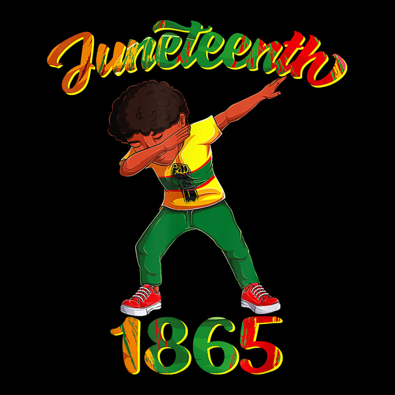 Juneteenth 1865 Dab Black Boy Brown Skin Afro American Boys T Shirt Long Sleeve Shirts by tamarogbbrazee4 | Artistshot