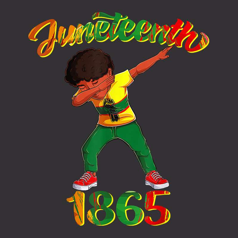 Juneteenth 1865 Dab Black Boy Brown Skin Afro American Boys T Shirt Vintage Hoodie And Short Set by tamarogbbrazee4 | Artistshot