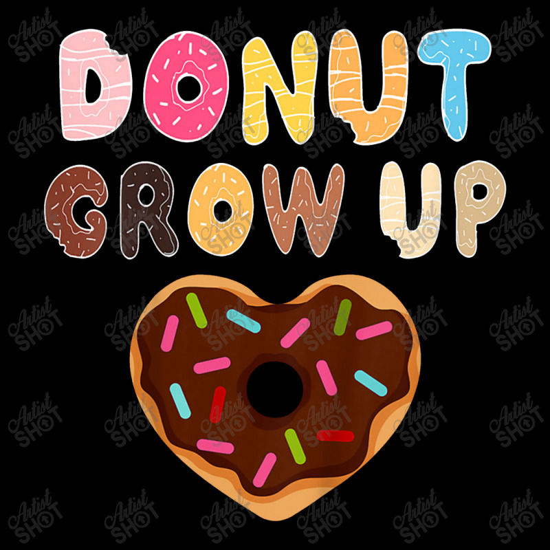 Kids Funny Donut Lover Donut Grow Up Cute Birthday Gift V-neck Tee | Artistshot