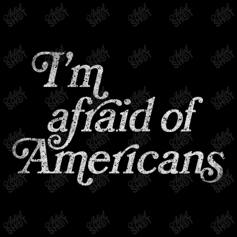 I'm Afraid Of Americans Original Faded Retro Style Design Adjustable Cap by gusjigangkudus | Artistshot