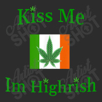 Kiss Me Im Highrish Saint Patricks Day Weed Marijuana 420 Exclusive T-shirt | Artistshot