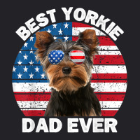 Mens Yorkie Dad For Men Funny Yorkshire Terrier Lover 4th Of July T Sh Youth Tee | Artistshot