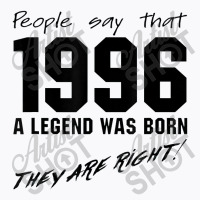 Legend 1996 Celebration Vintage Birthday T-shirt | Artistshot