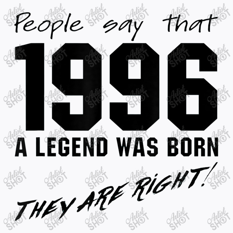 Legend 1996 Celebration Vintage Birthday T-shirt | Artistshot