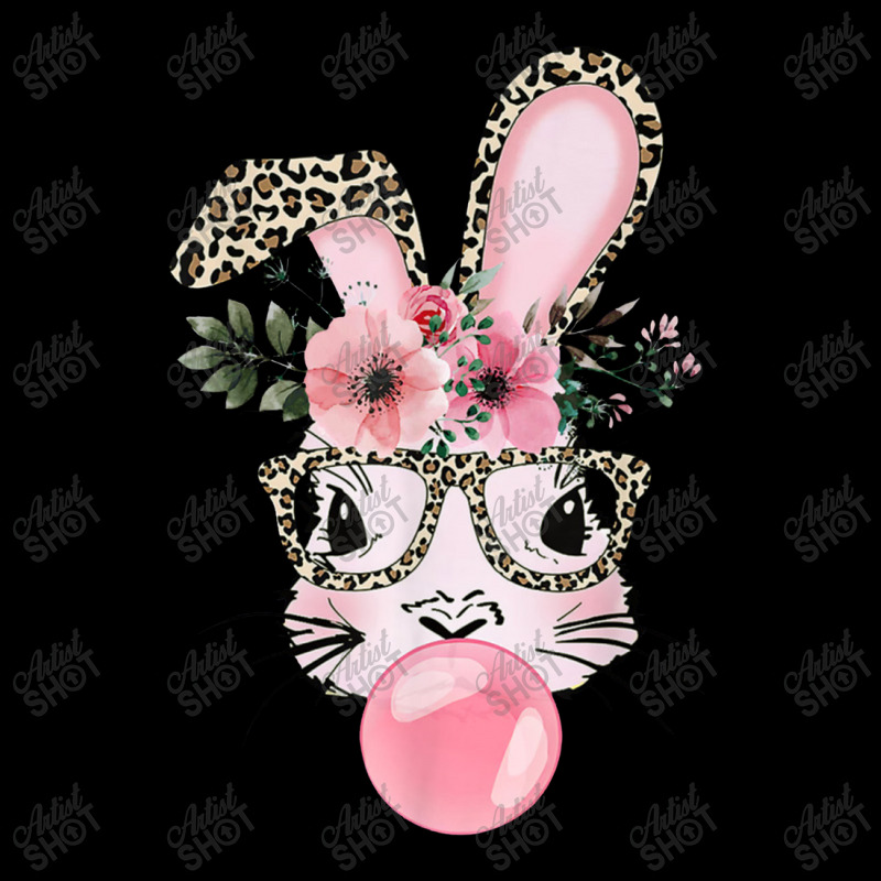 Leopard Print Rabbit Bunny Blowing Bubble Gum Easter Day Fleece Short | Artistshot