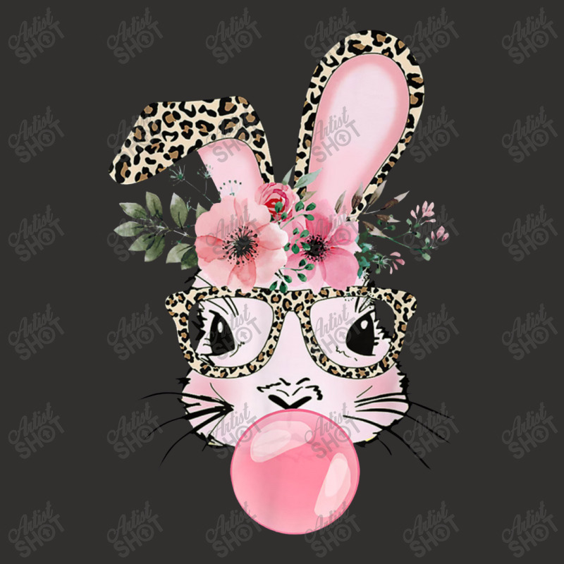 Leopard Print Rabbit Bunny Blowing Bubble Gum Easter Day Champion Hoodie | Artistshot