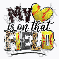 Leopard Softball Mom My Heart Is On That Field Baseball T-shirt | Artistshot