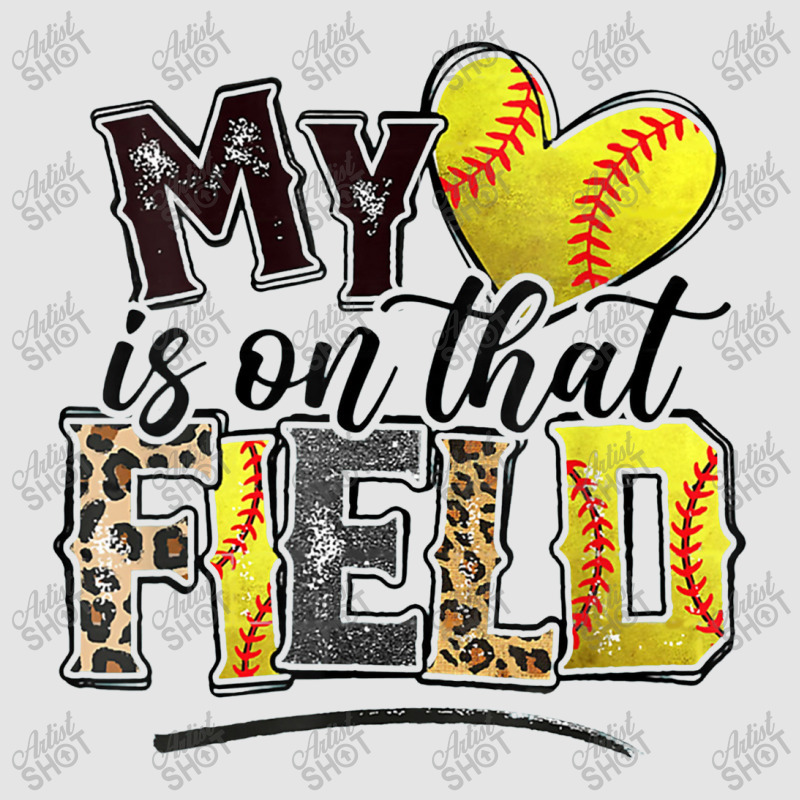 Leopard Softball Mom My Heart Is On That Field Baseball Exclusive T-shirt | Artistshot