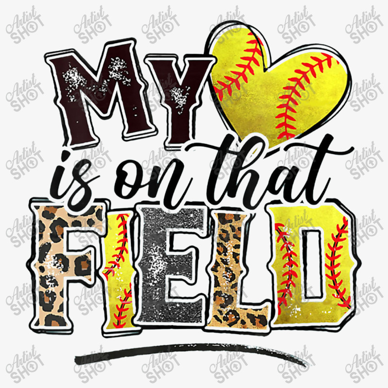 Leopard Softball Mom My Heart Is On That Field Baseball Champion Hoodie | Artistshot