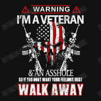 Veteran Warning I'm A Veteran Atv License Plate | Artistshot