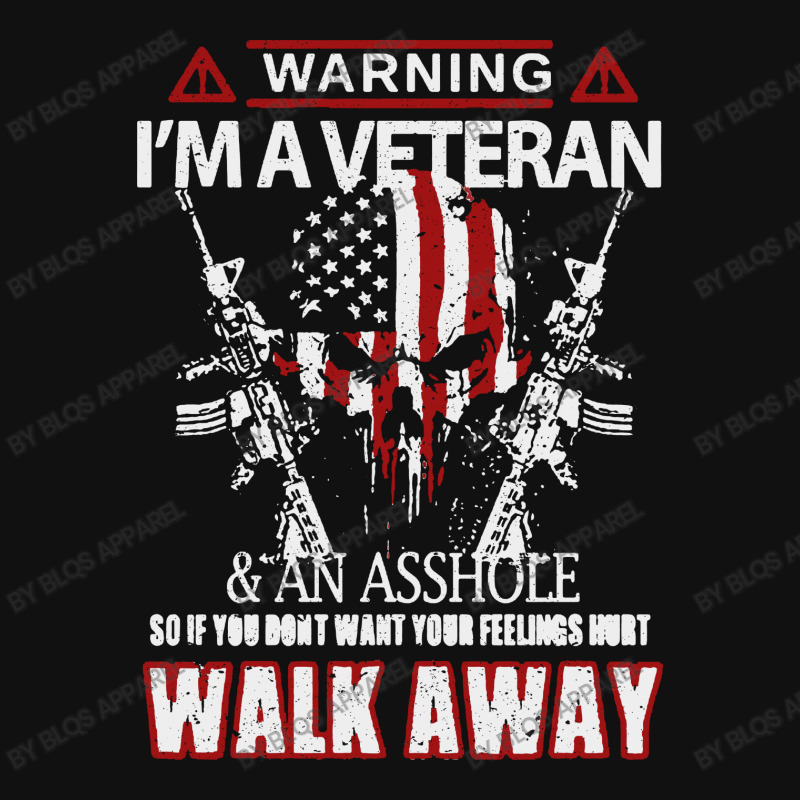 Veteran Warning I'm A Veteran Atv License Plate | Artistshot