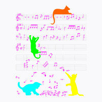 Cute Cat Kitty Music Notes Diversity Musician Clef T Shirt T-shirt | Artistshot