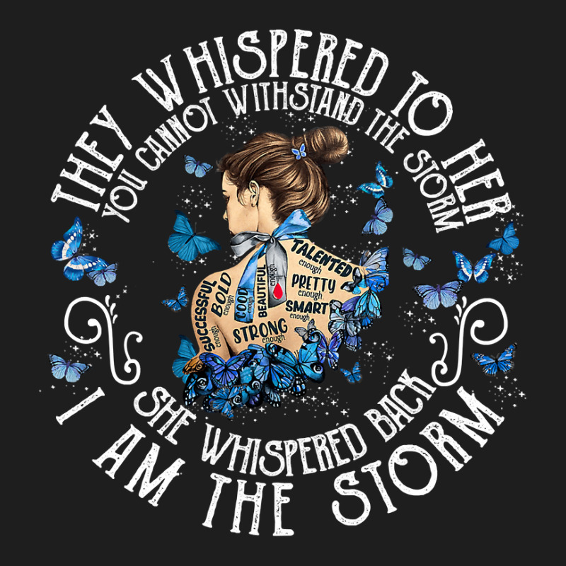 Diabetes Diabetic Im The Storm Strong Women Diabetes Warrior Blue Butt Classic T-shirt | Artistshot