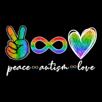 Peace Autism Love Infinity Symbol Autism Awareness T Shirt Cropped Hoodie | Artistshot