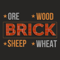 Ore Wood Brick Sheep Wheat Settlers Board Game T Shirt Ladies Fitted T-shirt | Artistshot