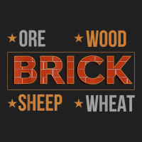 Ore Wood Brick Sheep Wheat Settlers Board Game T Shirt Ladies Polo Shirt | Artistshot