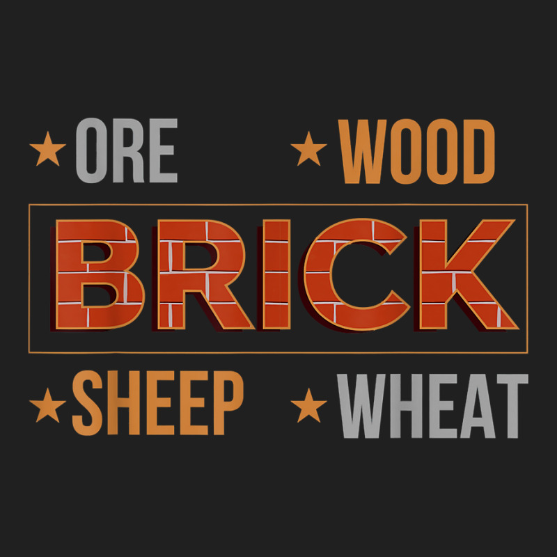 Ore Wood Brick Sheep Wheat Settlers Board Game T Shirt Ladies Polo Shirt by hollymu | Artistshot