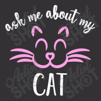 Ask Me About My Cat Vintage Short | Artistshot