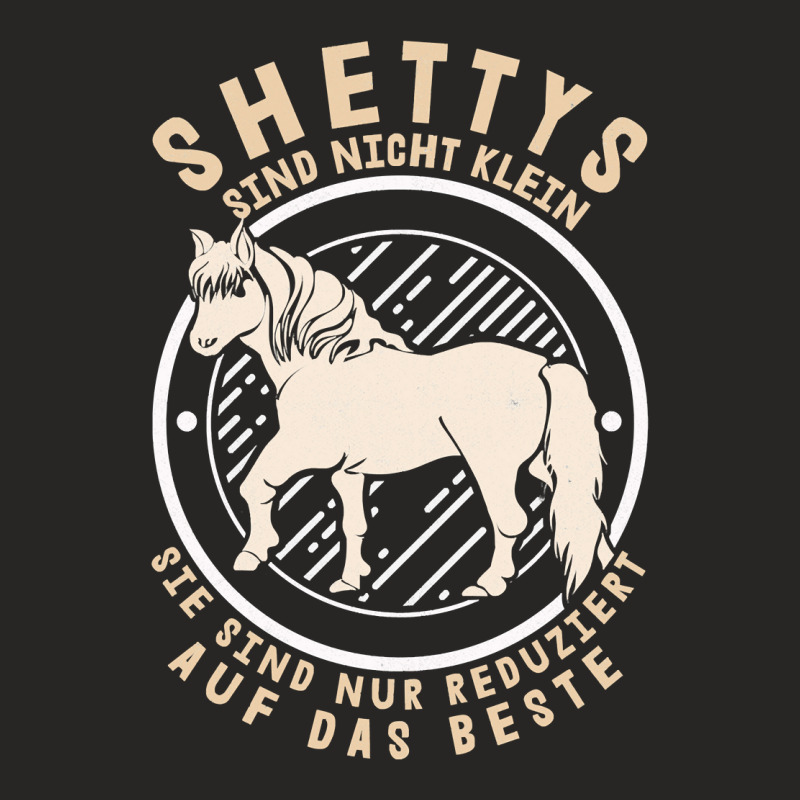 Horse Horses Equestrian Shetty Klein Shetland Pony Horse Owner Horse R Ladies Fitted T-Shirt by circularflap | Artistshot