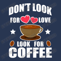 Don't Look For Love Look For Coffee Ladies Denim Jacket | Artistshot