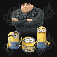 Despicable Me  Father's Day 1 Dad Cardboard Sign T Shirt Baby Bibs | Artistshot