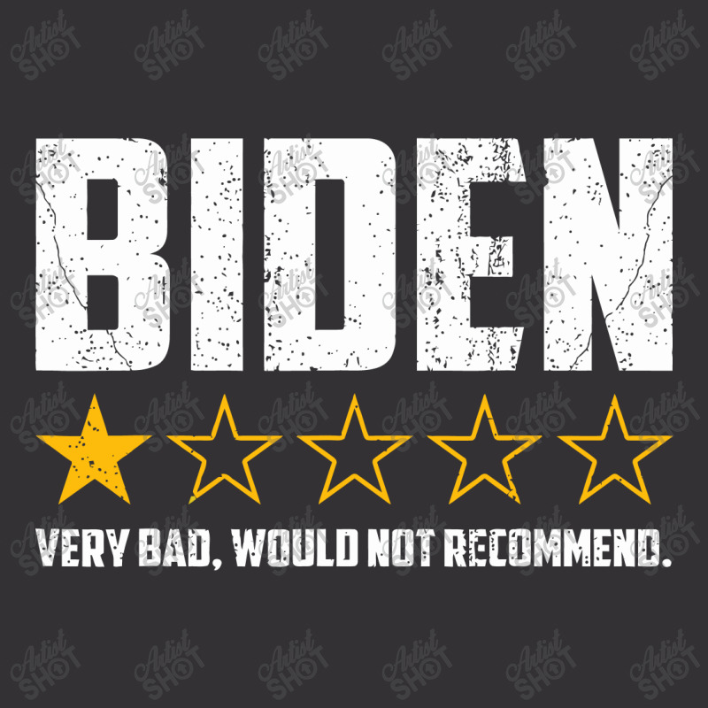 Biden 1 Star President America Very Bad Would Not Recommend Vintage Hoodie And Short Set | Artistshot