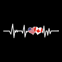 American Flag Canada Flag Heartbeat American Canadian 2022 T Shirt Legging | Artistshot