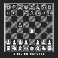 Sicilian Defense Opening Chessboard Chess Player Gift T Shirt 3/4 Sleeve Shirt | Artistshot