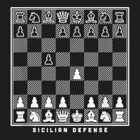 Sicilian Defense Opening Chessboard Chess Player Gift T Shirt Classic T-shirt | Artistshot