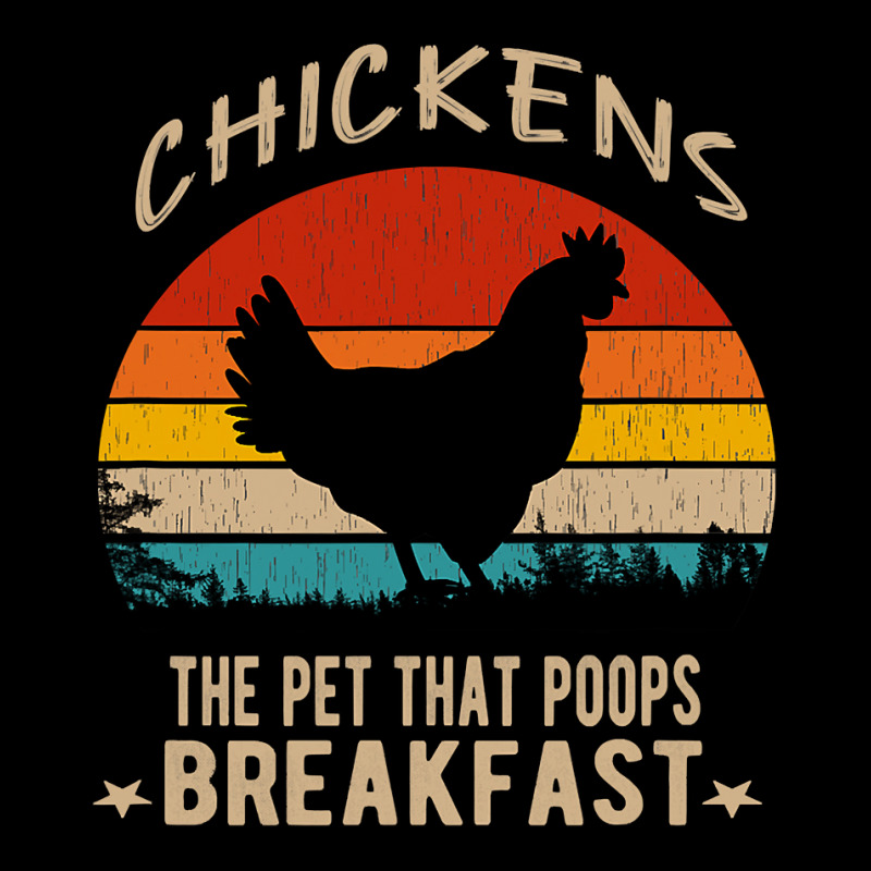 Chicken Chick The Pet That Poops Breakfast Funny Chicken Saying 342 Ro Women's V-Neck T-Shirt by circularflap | Artistshot