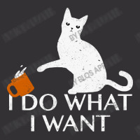 I Do What I Want Funny Cat Vintage Hoodie | Artistshot