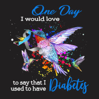 Diabetes Diabetic Hummingbird Birds I Have Used To Have Diabetes 174 D T-shirt | Artistshot