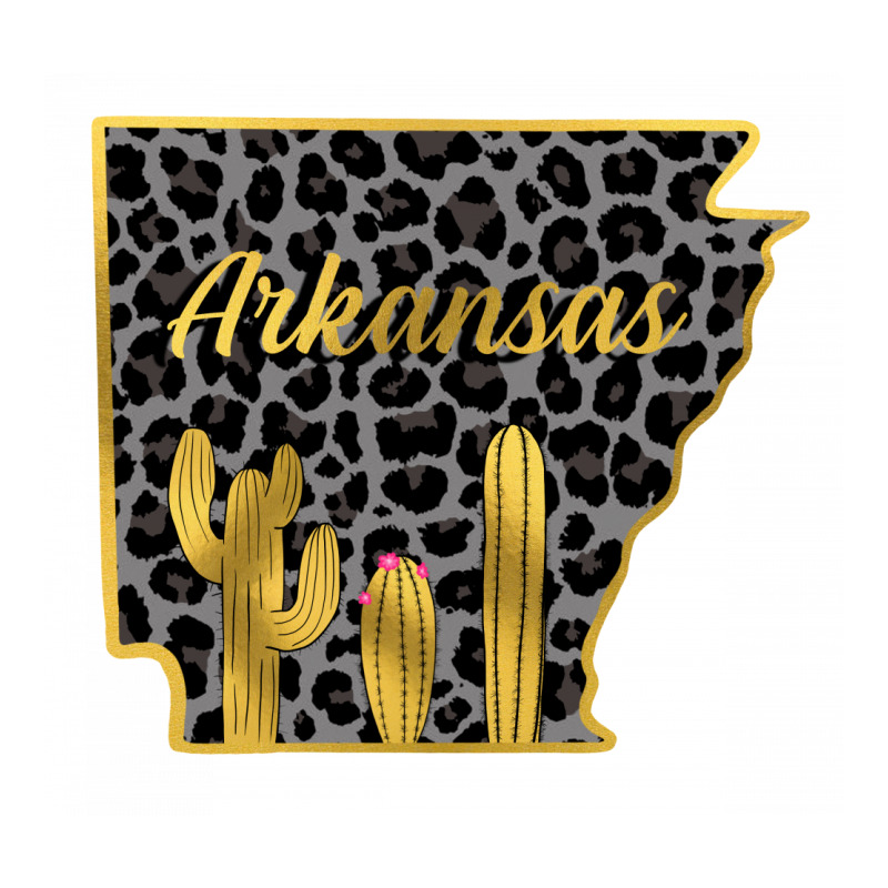 Arkansas Map Gold Long Sleeve Shirts by Apollo | Artistshot