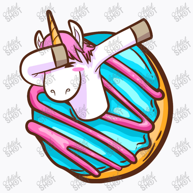 Dabbing Donut  Unicorn T-Shirt by marceliana | Artistshot