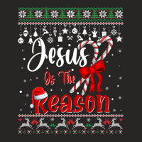 Jesus Christ Christian Jesus Christian Jesus Is The Reason Candy Cane Ladies Fitted T-shirt | Artistshot