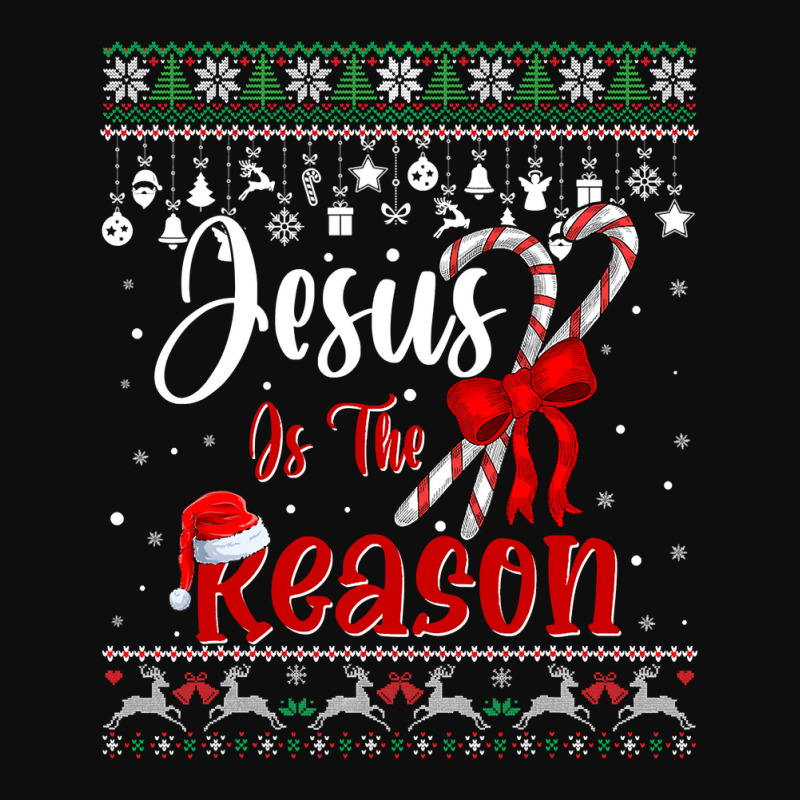 Jesus Christ Christian Jesus Christian Jesus Is The Reason Candy Cane Crop Top by circularflap | Artistshot